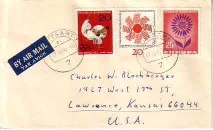 Germany, Airmail, Europa, Sports