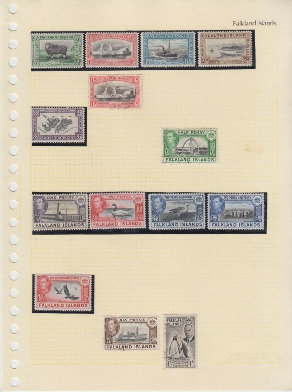 BC FALKLAND ISLANDS 1938-83 BETTER COLLECTION ON 26 ALBUM PAGES KEY VALUES, SETS 