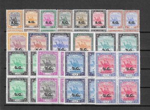 SUDAN 1948 SG O43/58 MNH/MINT Cat £520