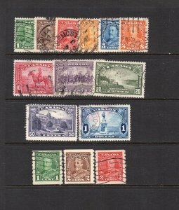 CANADA #217-230 COMPLETE SET used - Cat value is $27.50