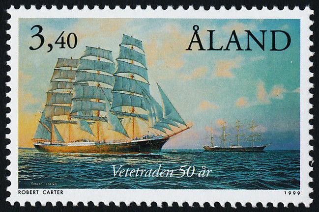 Aland 156 MNH Grain Ships