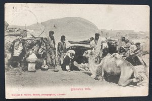 1907 Sudan RPPC Postcard Cover To London England Via Egypt Bisciarins Tents