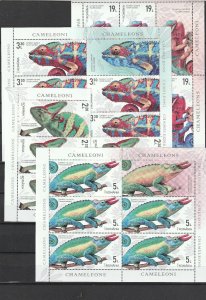 Romania STAMPS 2020 CAMELEON ANIMALS  NATURE MNH POST SHEETS REPTILES Chameleons