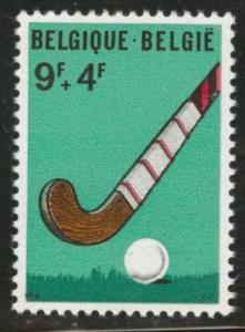 Belgium Scott B862 MH* 1970 semi postal hockey