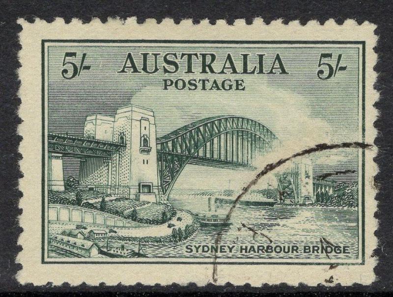 AUSTRALIA SG143 1932 5/- SYDNEY HARBOUR BRIDGE FINE USED