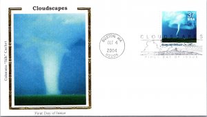 FDC 2004 SC #3878 Colorano Cachet, Cumulonimbus- Boston MA - Single - J3141