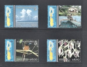 Solomon Islands #897-900 (2000) East Rennell Island World Heritage Site NH