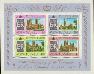 Tuvalu #81-84a, Complete  Set(5), 1978, Never Hinged