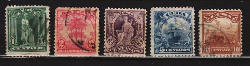 Cuba - #227 - 231 Columbus  - Used