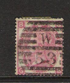 GREAT BRITAIN 49 VFU W25 PLATE 5 CV$45 Q317