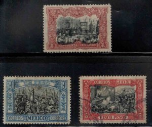 Mexico Scott 318-320 high end of stamps from set priced as used two are MNG