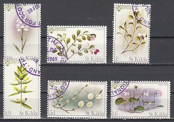 St. Kilda, 1969 Scotland Local issue. Flowers with Orchid issue. Canceled C.T.O.