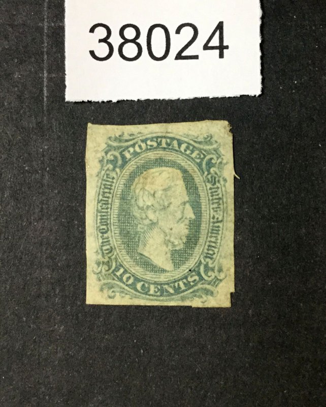 MOMEN: US STAMPS  CSA #12 UNUSED NO GUM LOT #38024