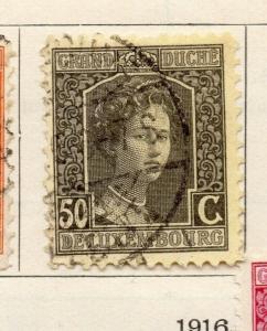 Luxemburg 1914 Early Issue Used 50c. 184012