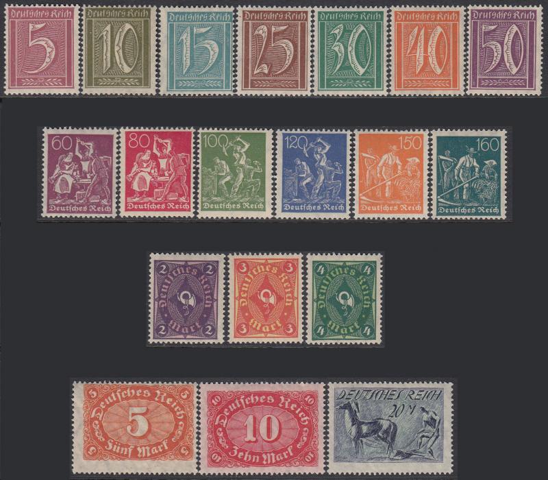 Germany 137-55 MNH - Definitives