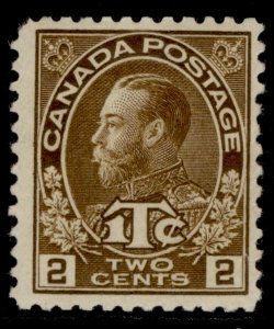 CANADA GV SG238, 2c + 1c brown, M MINT. Cat £375. DIE I