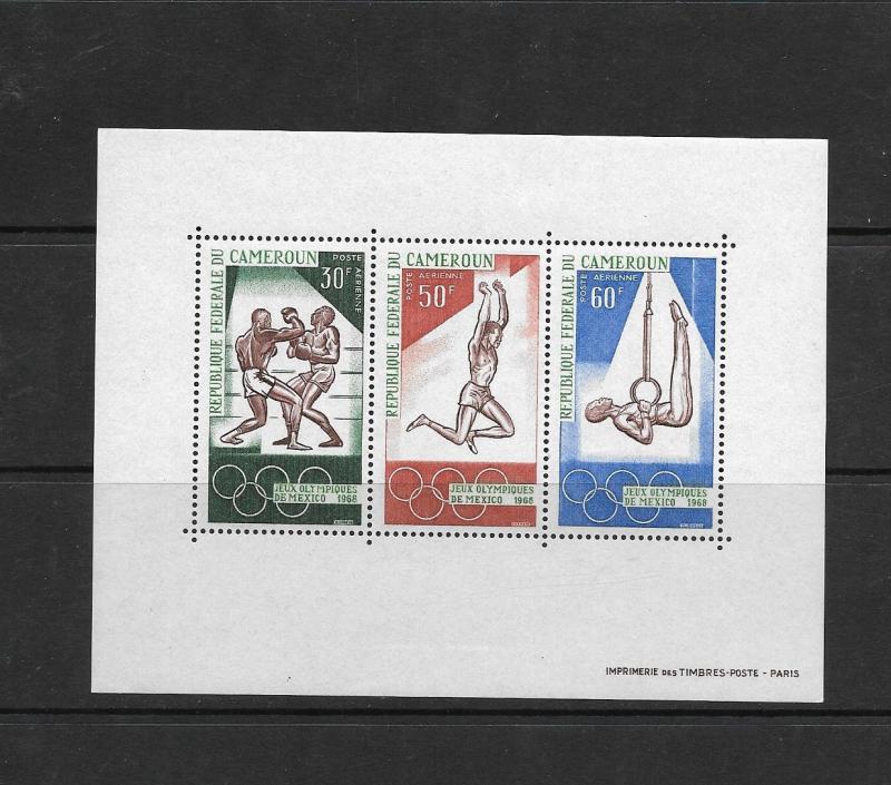 O) 1968 CAMEROON, GAMES OLIMPICOS MEXICO 1968 - SPORTS, SOUVENIR MNH