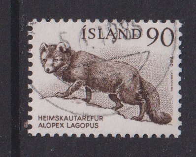 Iceland  #527  used  1980   animals 90a