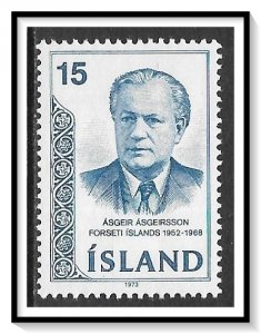 Iceland #457 Asgeir Asgeirsson MNH