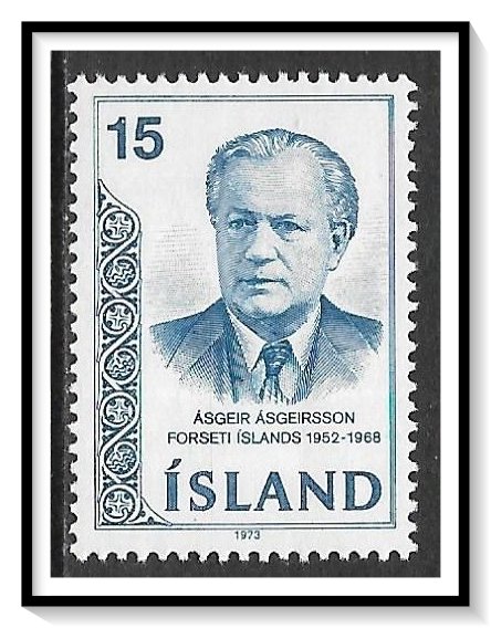 Iceland #457 Asgeir Asgeirsson MNH