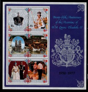 Cook Islands Sc 470a 1977 25th Anniversary Reign of QE II stamp sheet mint NH