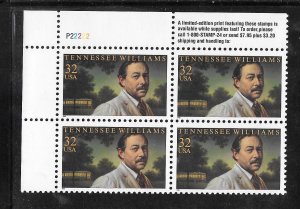 #3002 MNH Plate Block