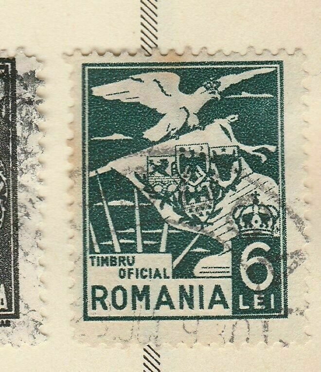 A5P47F109 Romania Official Stamp 1929 6l used