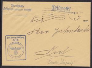 Germany, 1939 Leipzig Marine Feldpost Cover to Kiel