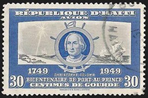 Haiti SC C65 * Christopher Columbus *  Used * 1954