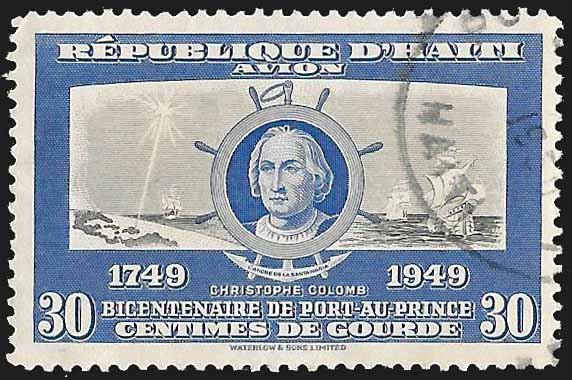 Haiti SC C65 * Christopher Columbus *  Used * 1954