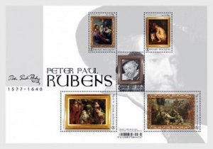 Belgium 2018 - Peter Paul Rubens paintings  -  MNH Miniature sheet  # 2853