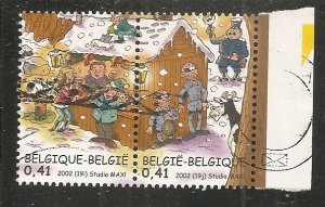 Belgium   Scott   1932i,j   Christmas           Used