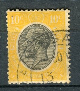 TANGANYIKA; 1927 early GV portrait issue fine used 10c. value,