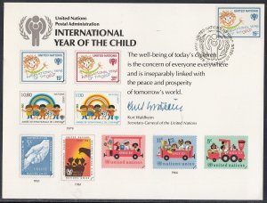 United Nations Scott 310-11 FDC - Intl Year of the Child
