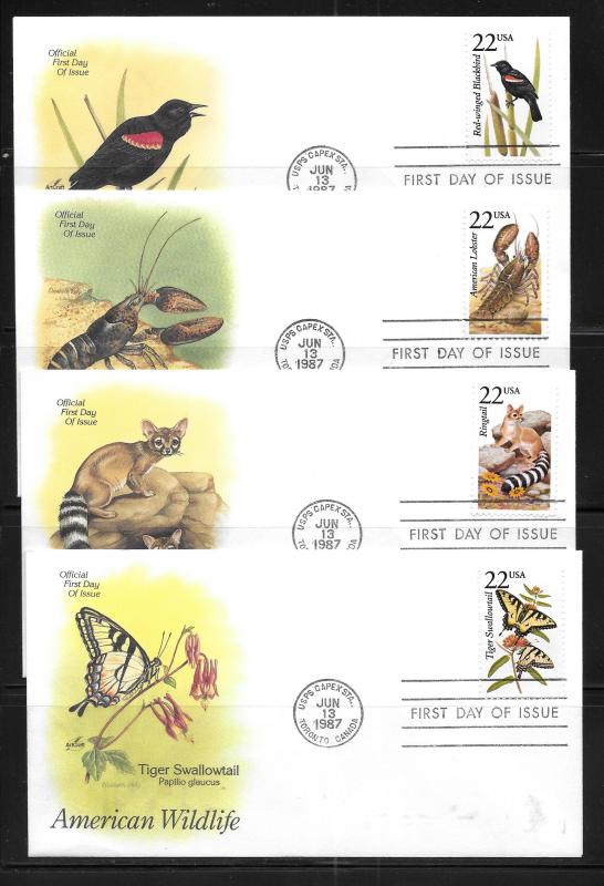 United States, 2286-2335, Wildlife Artcraft First Day Cover FDC