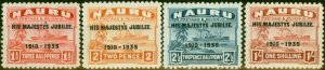 Nauru 1935 Jubilee Set of 4 SG40-43 Fine LMM 