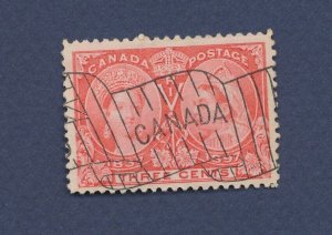 CANADA - Scott 53 - used - 3 cent red - 1897