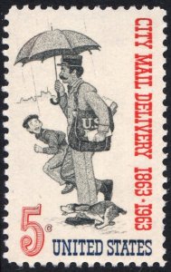 SC#1238 5¢ City Mail Delivery Issue (1963) MNH