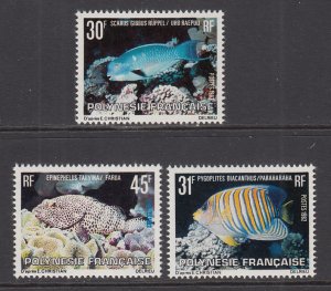 French Polynesia 355-357 Fish MNH VF