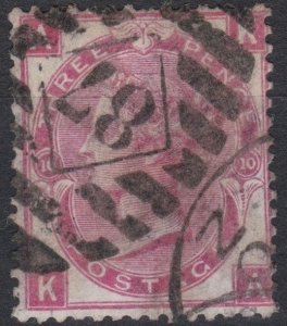 Great Britain Sg103 3d rose Pl 10 Used Cv £150   150   KA