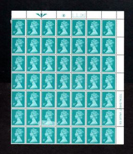 4p MACHIN UNMOUNTED MINT BLOCK + PRINTING ERROR