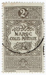 (I.B) French Morocco Postal : Colis Postaux 2Fr