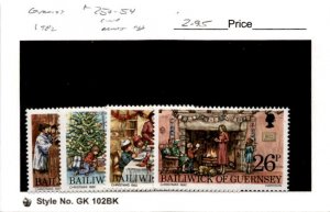 Guernsey, Postage Stamp, #250-254 Mint NH, 1982 Christmas (AB)