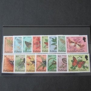 Falkland Islands 1984 Butterfly Sc 387-401 set MNH