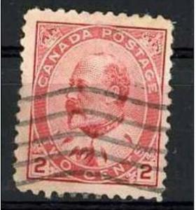 Canada 1903  Scott 90 used - 2c, King Edwar VII