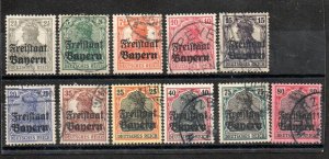 Bavaria 176-187 Used. Short set