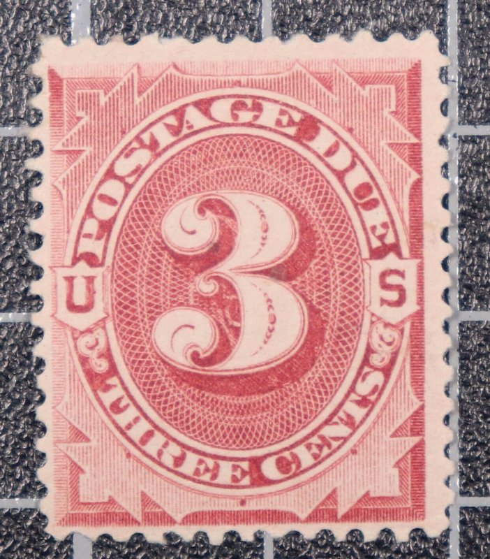 Scott J24 - 3 Cents Postage Due - OG MH - Nice Stamp - SCV - $67.50 