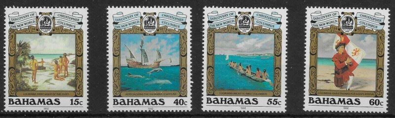 BAHAMAS SG933/6 1992 CHRISTOPHER COLUMBUS SET MNH