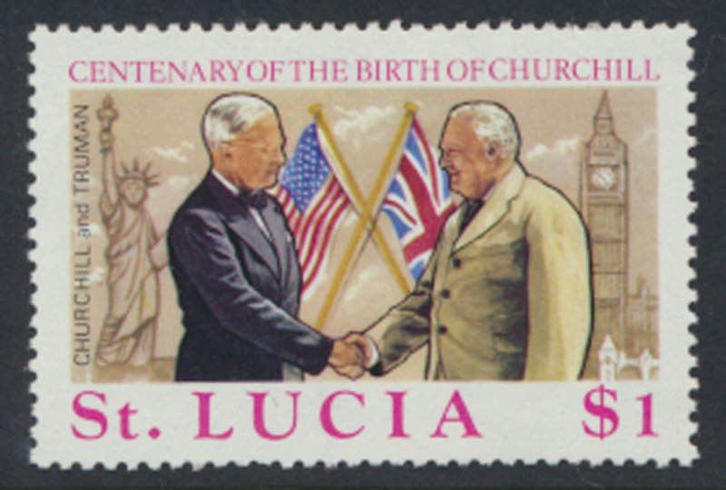 St Lucia SC# 368 MNH Churchill  1974 see details & scan