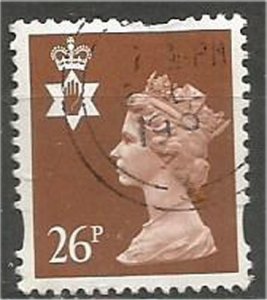 GREAT BRITAIN, NORTHERN IRELAND, 1997, used 26p, MACHINS  Scott NIMH73